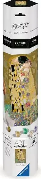 Ravensburger Malen nach Zahlen CreArt Leinwand ART Collection: Der Kuss (Klimt)