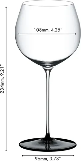 Riedel Fatto A Mano Black Tie Chardonnay Weißweinglas