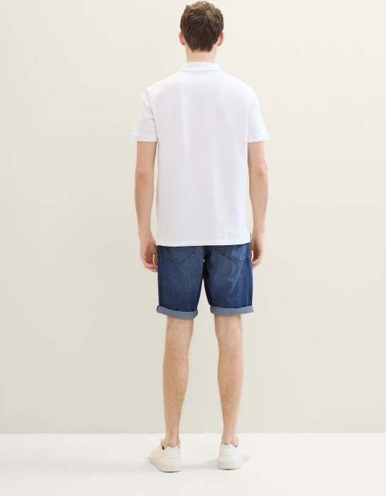 Tom Tailor Ultra Light Josh Jeansshorts Jeans used mid stone blue denim (Herren)