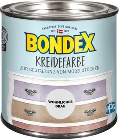 Bondex Kreidefarbe innen wohnliches grau, 500ml
