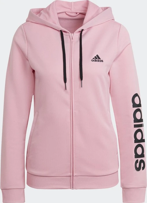 adidas Essentials Logo French Terry Trainingsanzug light pink/black (Damen)