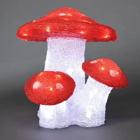 Konstsmide Acryl Motiv Fliegenpilz LED 48x warmweiß