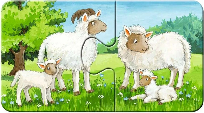 Ravensburger Puzzle Tierfamilien auf dem Bauernhof