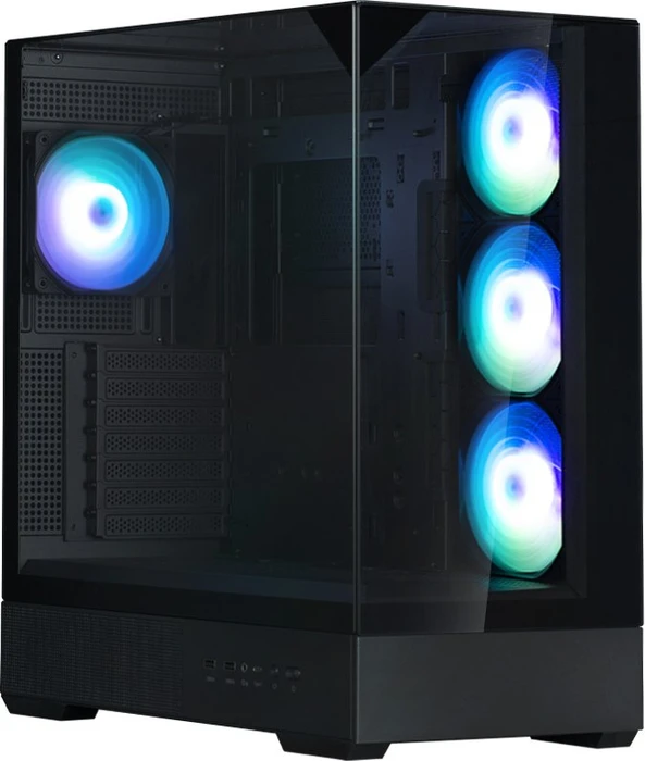 Zalman P40 Prism Plus Black, schwarz, Glasfenster