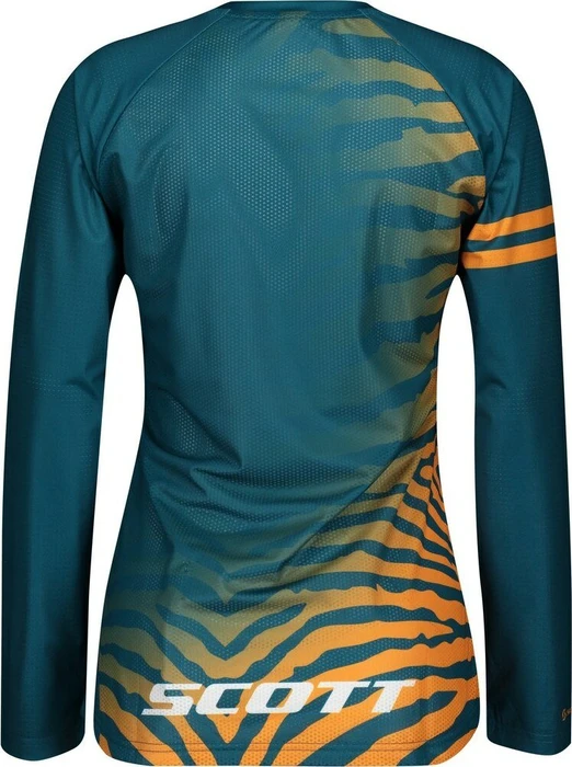 Scott Trail Vertic Trikot langarm lunar blue/amber yellow (Damen)