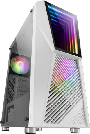 Mars Gaming MC777 White, Glasfenster