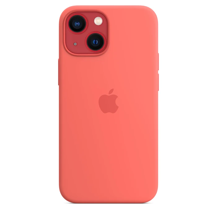 Apple Silikon Case mit MagSafe für iPhone 13 Mini pink pomelo