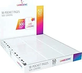 Gamegenic 18-Pocket Pages Side-Loading weiß, 50 Stück