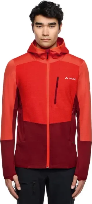 Vaude Monviso Hooded Grid Fleece Funktionsjacke carmine (Herren)