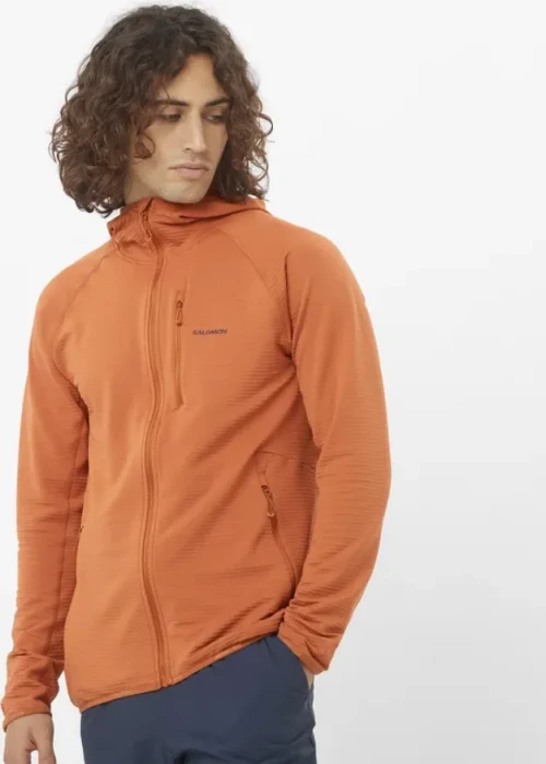 Salomon Essential Lightwarm Hooded Jacke sierra (Herren)