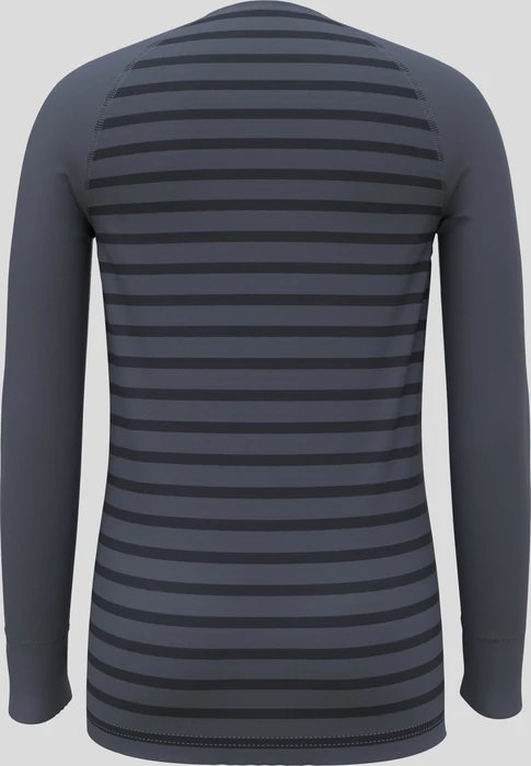 Odlo Active Warm Eco Stripes Funktionsshirt langarm folkstone gray/india ink (Junior)