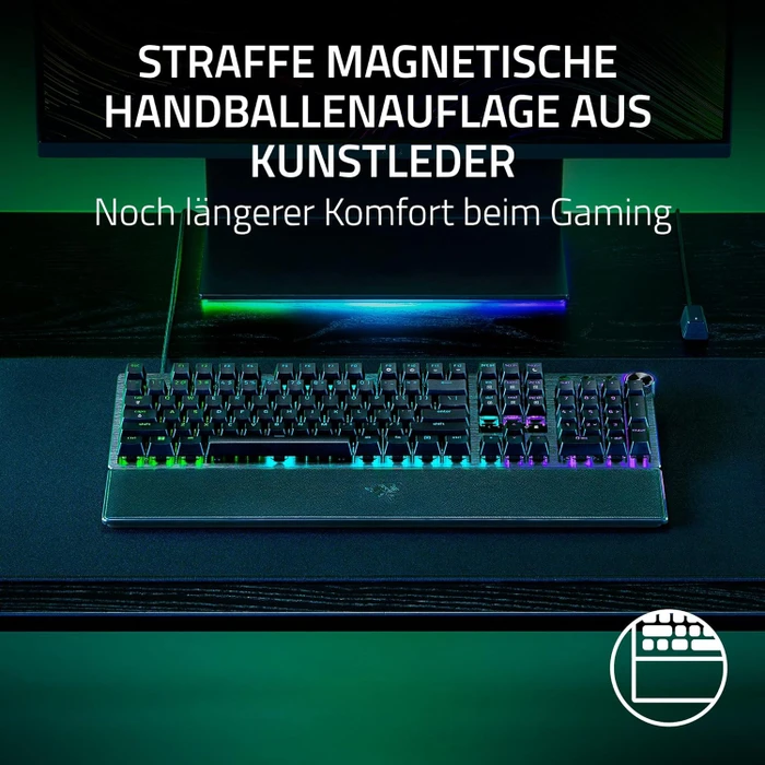 Razer Huntsman V3 Pro, schwarz, LEDs RGB, Razer Analog Optical Switch Gen-2, USB, DE