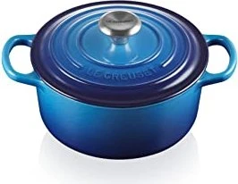 Le Creuset Signature Gusseisen Bräter rund 20cm 2.4l azure