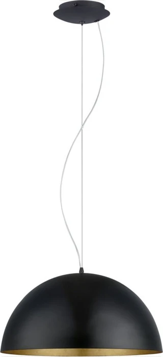 Eglo Gaetano 1 Pendelleuchte 53cm schwarz/gold