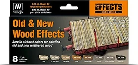Vallejo Model Air Old & New Wood Effects Farbset, 8-tlg.