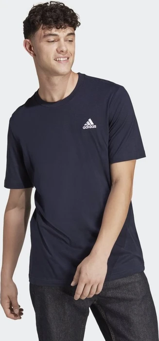 adidas Essentials Single Jersey Embroidered Small Logo T-Shirt kurzarm legend ink (Herren)