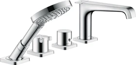 Hansgrohe Axor Citterio E 4-Loch Fliesenrandarmatur mit Thermostat chrom