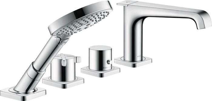Hansgrohe Axor Citterio E 4-Loch Fliesenrandarmatur mit Thermostat chrom