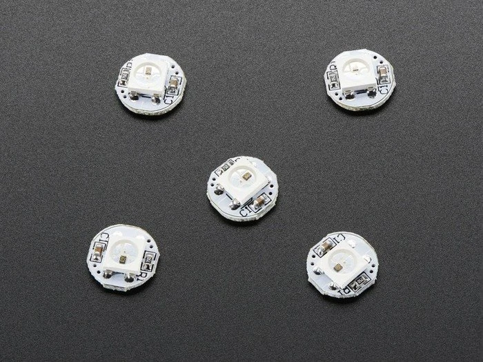 Adafruit RGB NeoPixel Mini PCB, 5 Stück