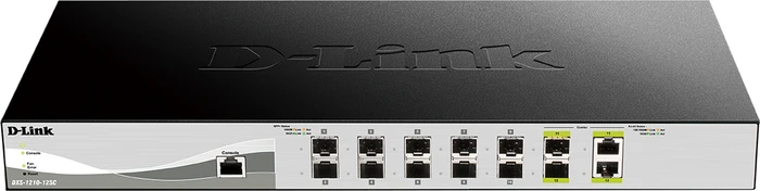 D-Link DXS-1210 Rackmount 10G Smart Switch, 10x SFP+, 2x RJ-45/SFP+
