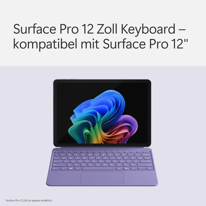 Microsoft Surface Pro 12" Keyboard Slim Pen 2 Bundle mit Copilot-Taste, violett, DE
