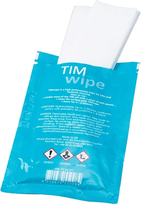 Akasa TIM Wipes Reinigungstücher, 10 Stück