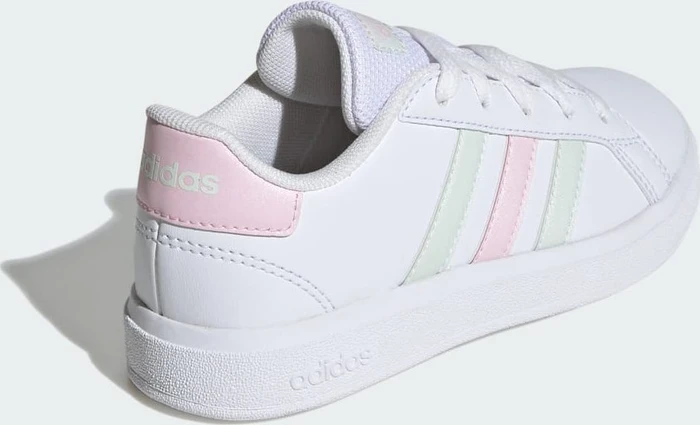 adidas Grand Court Lifestyle Tennis Lace-Up cloud white/crystal jade/clear pink (Junior)