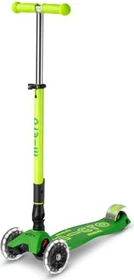 Micro Maxi Micro Deluxe Foldable Neon LED Kickboard parrot green