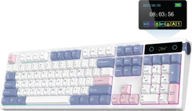 Epomaker TH108 Pro Wireless, White, LEDs RGB, hot-swap, Epomaker Creamy Jade, USB/Bluetooth, US