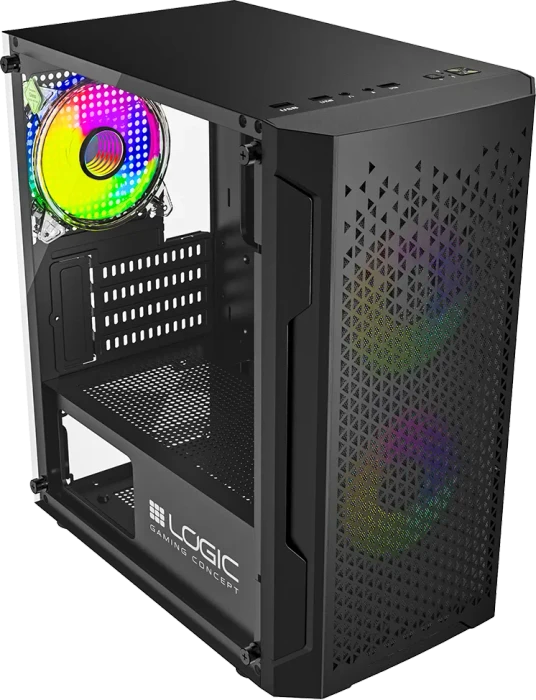 Logic Concept Aramis ARGB Mini Black, Glasfenster