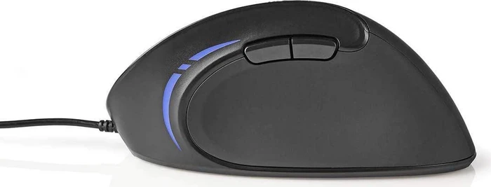 Nedis Wired Ergonomic Mouse, schwarz, USB
