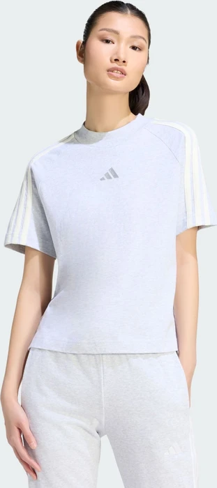 adidas Kit T-Shirt kurzarm light grey heather/off white (Damen)
