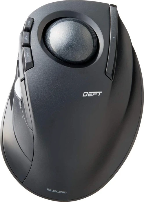 Elecom DEFT M-DT2DRBK Wireless Trackball schwarz, Rechtshänder