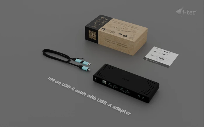 i-tec Universal Dual 4K Display Docking Station + Power Delivery 85W, USB-C 3.0 [Buchse]