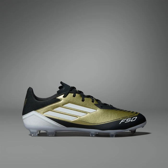 adidas F50 League Messi FG/MG gold metallic/cloud white/core black