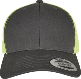 Flexfit YP Classics Retro Trucker 2-Tone Kappe charcoal/neon green