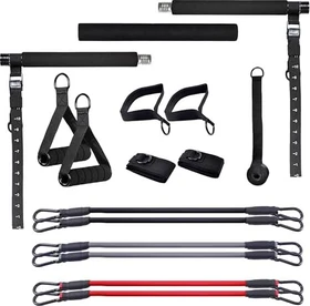 Gorilla Sports Pilates Stange und Widerstandsbänder Expander