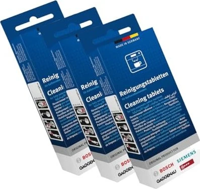 BSH Hausgeräte Entkalkungstabletten für Kaffeemaschinen und Wasserkocher, 30 Stück (3x 10 Stück)
