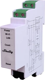 Shelly Pro 3EM-3CT63, DIN-Schienen-Stromverbrauchsmessgerät, 3-Phasen, 63A, Strommesssensor
