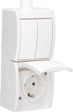 Busch-Jaeger Ruf-Set Behinderten-WC 1510 UC-84-101 | Notrufanlage DIN VDE 0834 | Unterputz | studioweiß