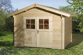 Weka Premium 28 300x250cm Gerätehaus natur