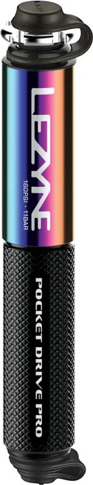 Lezyne Pocket Drive Pro Handpumpe neo metallic/black