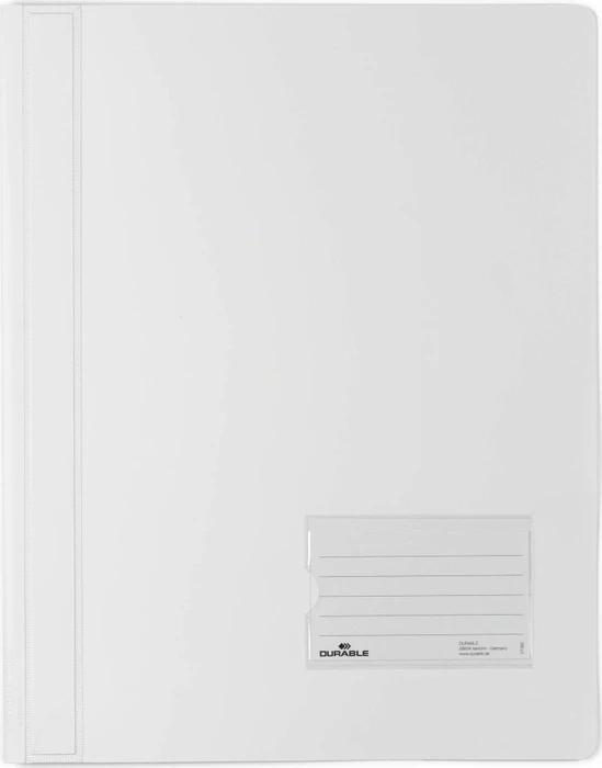 Durable Duralux Transluzent Schnellhefter, A4, weiß/transparent