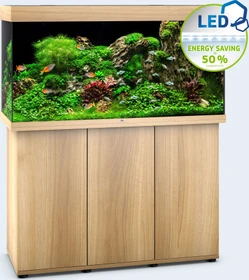 Juwel Rio 350 LED Aquarium-Set mit Unterschrank, helles Holz/helles Holz, 350l