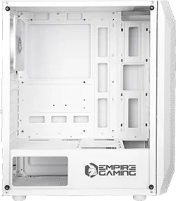 Empire Gaming Ruby W, weiß, Glasfenster