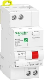 Schneider Electric FI/LS-Schalter Resi9 1P+N, 13A, B-Char., 30mA, Typ A, 6kA