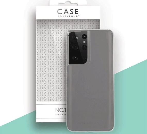 Case FortyFour No. 1 für Samsung Galaxy S21 Ultra transparent