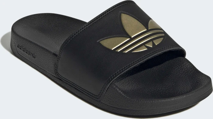 adidas Lite Adilette core black/matte gold