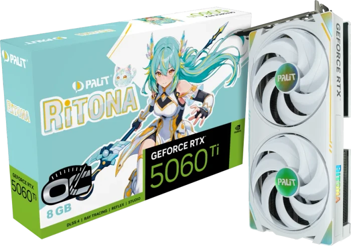 Palit GeForce RTX 5060 Ti RiTONA OC, 8GB GDDR7, HDMI, 3x DP