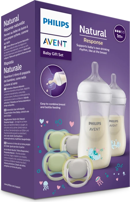 Philips Avent SCD837/13 Natural Response Neugeborenen Starter-Set, 8-tlg.